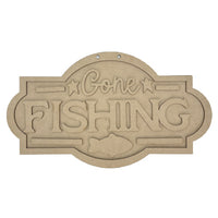 Gone Fishing Plaque