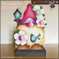Happiness Grows in a Flower Garden Paper Towel Holder By Paola Bassan