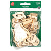 Unfinished Wood Serif Letters 1.25" 54/Pkg