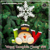 Happy Snowflake Frosty Ornament