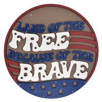 Land of the Free Door Hanger