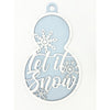 Let It Snow Snowman Plaque