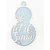 Let It Snow Snowman Plaque