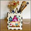 Happiness Grows in a Flower Garden Pen/Brush Holder By Paola Bassan