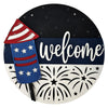 Welcome Firework Door Hanger
