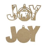 2pc Joy Manger Ornament