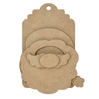 Layered Santa Tag Ornament