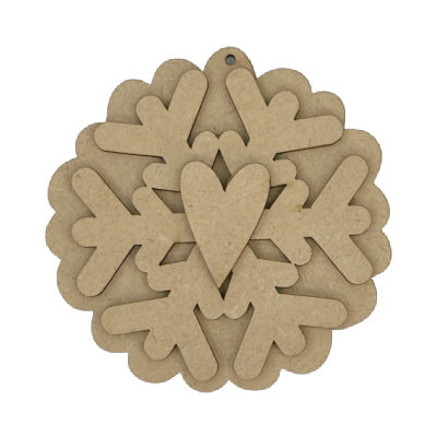 Gingerbread Snowflake Ornament