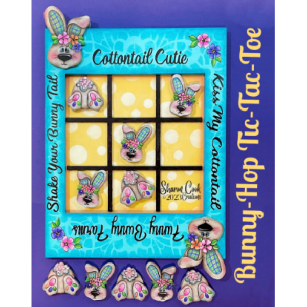 Bunny Hop Tic-Tac-Toe E-Pattern By Sharon Cook