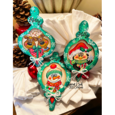 Festive Friends Ornaments E-Pattern By Sharon Cook