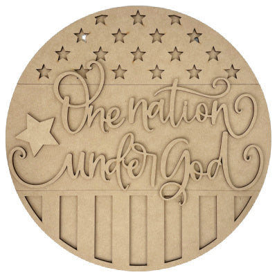 One Nation Under God Door Hanger