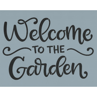 Welcome to the Garden Stencil