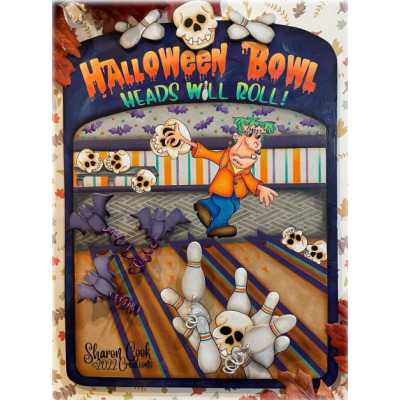 Halloween Bowl-Heads Will Roll!  E-Pattern By Sharon Cook
