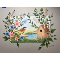 Spring Birdhouse E-Pattern By Debbie Cushing