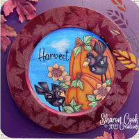 Harvest Pumpkin Plate E-Pattern By Sharon Cook