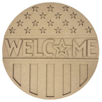 Patriotic Welcome Door Hanger