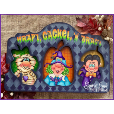 Wrap'L, Cackel, 'N Drac'l  E-Pattern By Sharon Cook