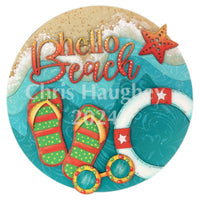 Hello Beach Door Hanger Pattern by Chris Haughey