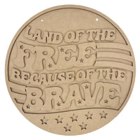 Land of the Free Door Hanger