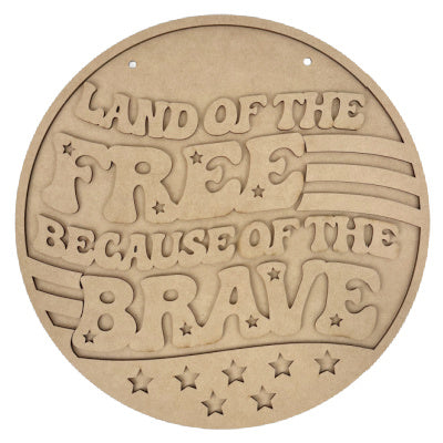 Land of the Free Door Hanger