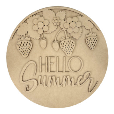 Hello Summer Strawberries Hanger