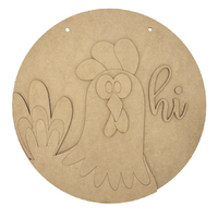 Rooster Welcome Hanger Kit