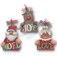 Christmas Crew Ornaments E-Pattern by Chris Haughey