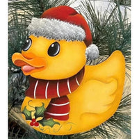 Santa Duck Ornament By Linda O’Connell