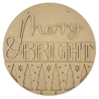 Retro Merry and Bright Hanger Kit