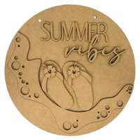 Summer Vibes Flip Flops Hanger