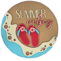 Summer Vibes Flip Flops Hanger