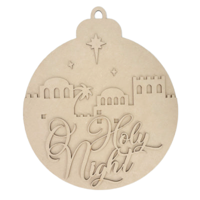 O Holy Night Scene  Door Hanger