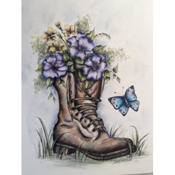 Retired (Pen & Ink) E-Pattern by Wendy Fahey