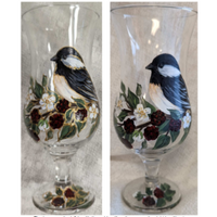 Raspberry Bordeaux (Glass Painting) E-Pattern by Wendy Fahey