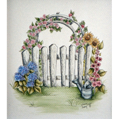 The Garden Gate E-Pattern by Wendy Fahey