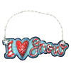 I Love Snow Ornament