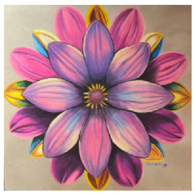 Fantasy Flower II, Colored Pencils E-Pattern By Debbie Cushing