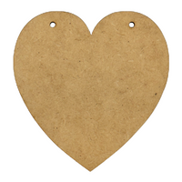 4" Heart Ornaments - 20 Pack