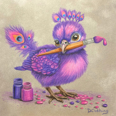Little Arty Peacock E-Pattern By Debbie Cushing