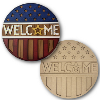 Patriotic Welcome Door Hanger Bundle
