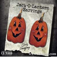 Tall Pumpkin Earrings