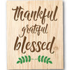 Thankful Grateful Blessed Stencil