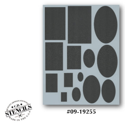 Ovals and Rectangles Stencil