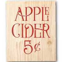 Apple Cider 5¢ Stencil