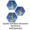 4" Hexagon Ornament - 20 Pack