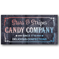 Stars & Stripes Candy Company Stencil