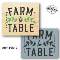 Farm to Table Stencil