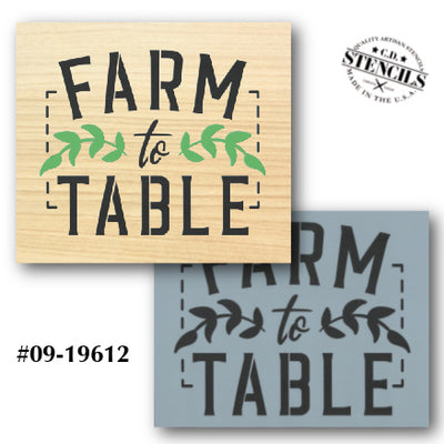 Farm to Table Stencil