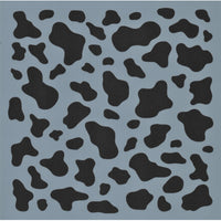 Cow Print Background Stencil
