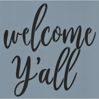 Welcome Y'all Stencil